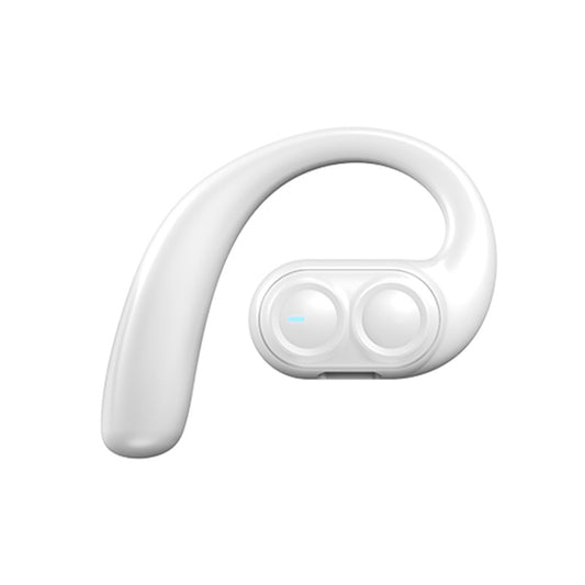 LX09 Single Ear Dual Speaker Stereo OWS On-Ear Bluetooth Earphone(White) - Bluetooth Earphone by buy2fix | Online Shopping UK | buy2fix