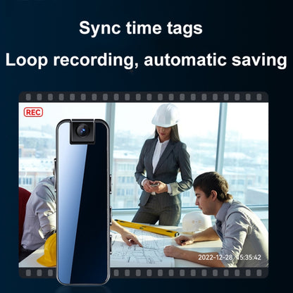 Mrobo D6 1080P Rotating Camera Night Vision Video Recorder With Back Clip, Size: 64GB(Black) by Mrobo