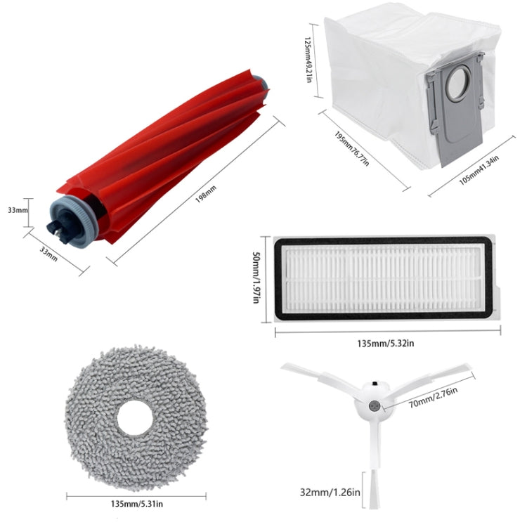 Main Brush Cover Black For Roborock Qrevo Pro / Qrevo MaxV Vacuum Robot Accessories by buy2fix