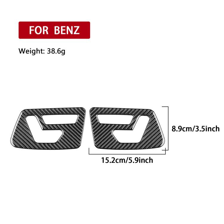For Mercedes-Benz G-Class W463 2pcs /Set Seat Adjustment Sticker(Black) - Car Interior Mouldings by buy2fix | Online Shopping UK | buy2fix