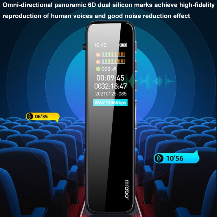 Mrobo RV18 0.96-Inch Color Screen Smart Noise Reduction Recording Pen, Capacity: 32GB(Enhanced) by Mrobo