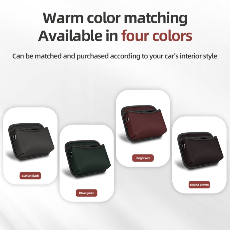 Adhesive Multifunctional Storage Bag for Car Center Console(Red) by buy2fix