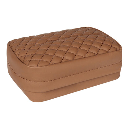 Car Sun Visor Armrest Box Back Hanging Tissue Box(Brown) by buy2fix