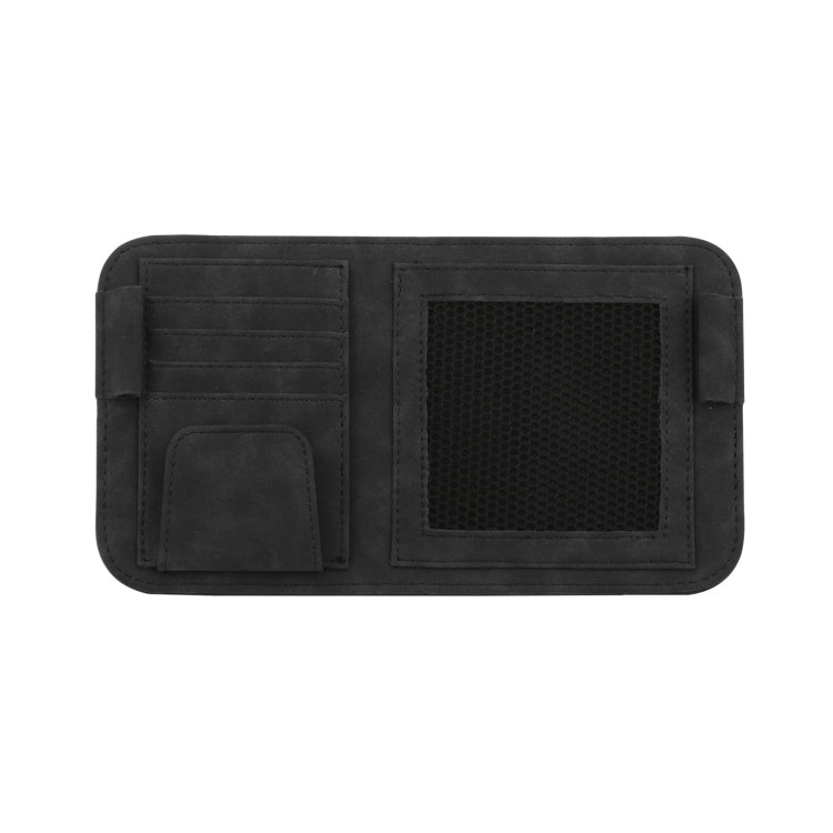 Car Sun Visor Bill Holder Glasses Clip Storage Bag(Black) by buy2fix