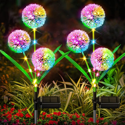 Dandelion Lawn Ground Plug Light Decoration Outdoor Solar LED Garden Lights, Model: 3 Head by buy2fix