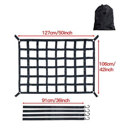 127x106cm Truck Bed Cargo Net Pickup Bed Netting Strap by buy2fix