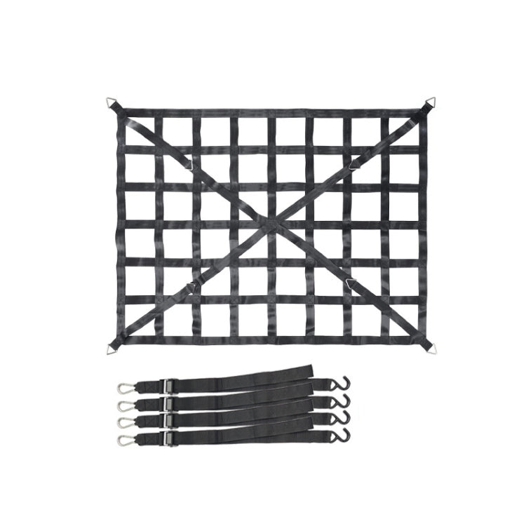 167x127cm Truck Bed Cargo Net Pickup Bed Netting Strap by buy2fix