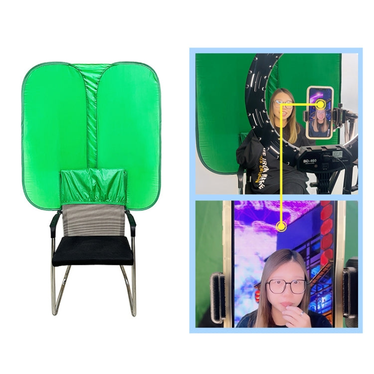 Live E-sports Double-sided Background Cutout Green Screen For Chair(0.42kg) by buy2fix