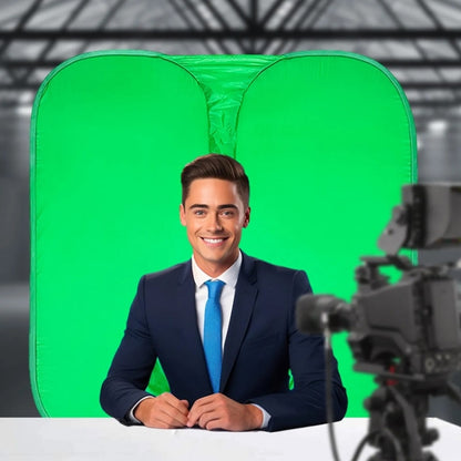 Live E-sports Double-sided Background Cutout Green Screen For Chair(0.42kg) by buy2fix