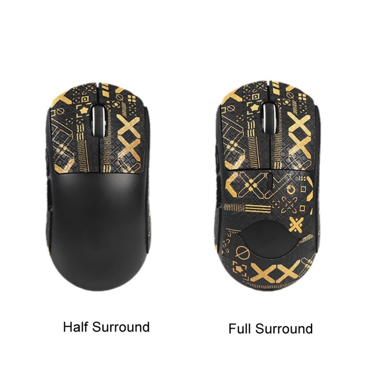 For Logitech GPW 2-Generation Mouse Anti-Slip Stickers Absorb Sweat Paste, Color: Black Gold Fully Surround by buy2fix