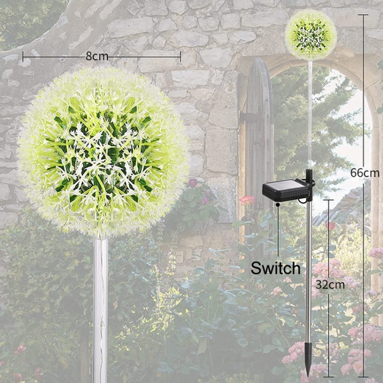 Dandelion Lawn Ground Plug Light Decoration Outdoor Solar LED Garden Lights, Model: Single Head by buy2fix