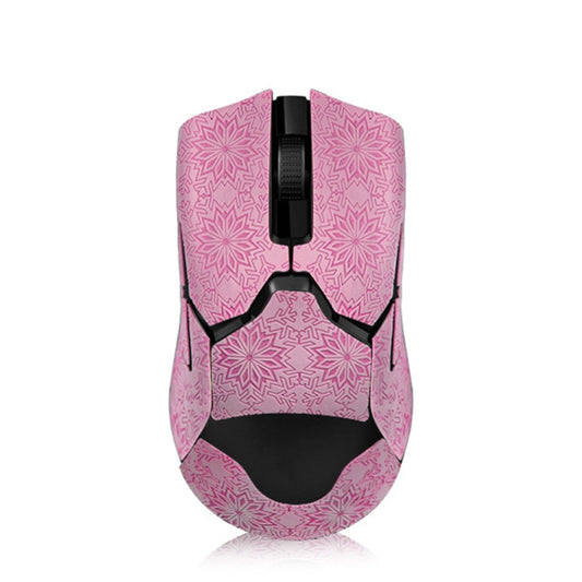 Snowflake Pattern Anti-slip Mouse Stickers For Razer Viper Ultimate Pink Full Surround by buy2fix