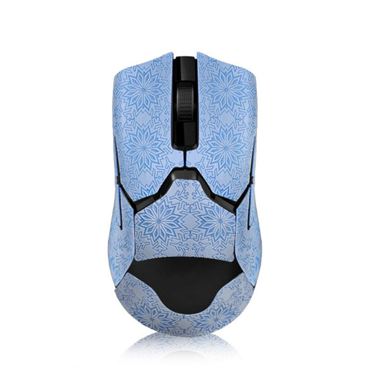 Snowflake Pattern Anti-slip Mouse Stickers For Razer Viper Ultimate Blue Full Surround by buy2fix