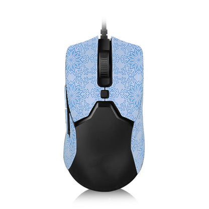 Snowflake Pattern Anti-slip Mouse Stickers For Razer Viper Mini Blue Half Surround by buy2fix