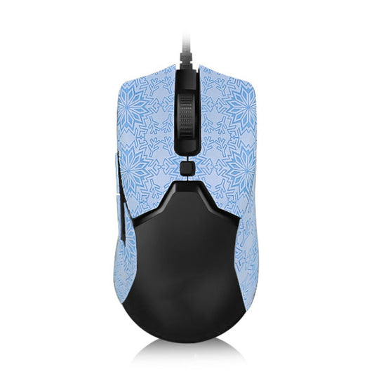 Snowflake Pattern Anti-slip Mouse Stickers For Razer Viper Mini Blue Half Surround by buy2fix