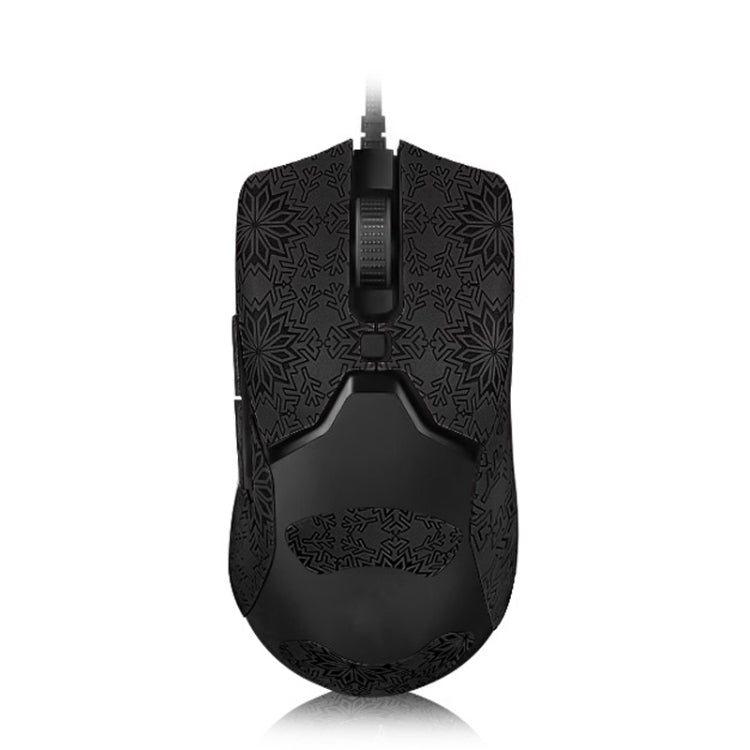 Snowflake Pattern Anti-slip Mouse Stickers For Razer Viper Mini Black Full Surround by buy2fix