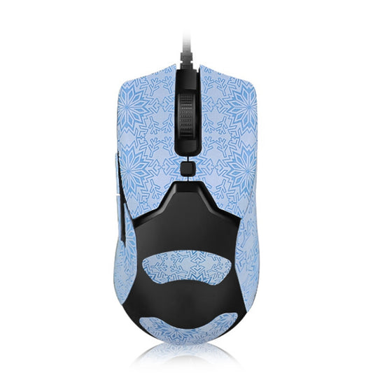 Snowflake Pattern Anti-slip Mouse Stickers For Razer Viper Mini Blue Full Surround by buy2fix