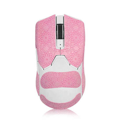 Snowflake Pattern Anti-slip Mouse Stickers For Razer Viper V2 Pro Pink Full Surround by buy2fix