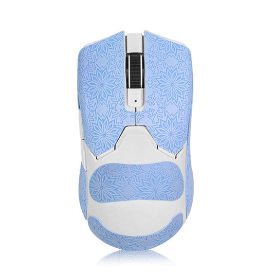 Snowflake Pattern Anti-slip Mouse Stickers For Razer Viper V2 Pro Blue Full Surround by buy2fix