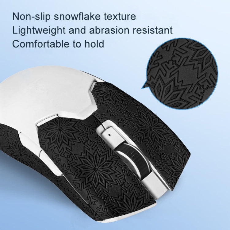 Snowflake Pattern Anti-slip Mouse Stickers For Razer Viper Mini Blue Half Surround by buy2fix