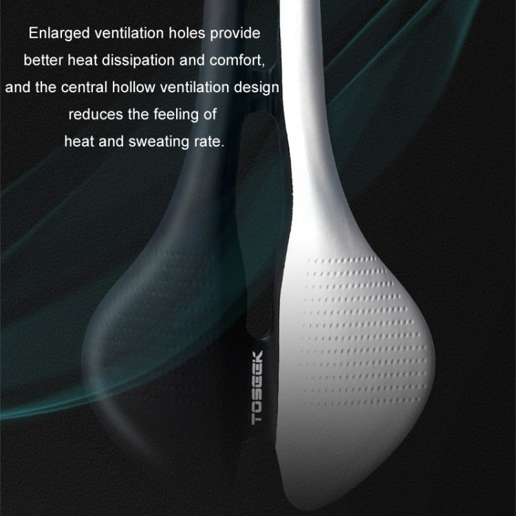 TOSEEK Mountain Bike Saddle Road Bicycle Seat Accessories, Color: Black by TOSEEK