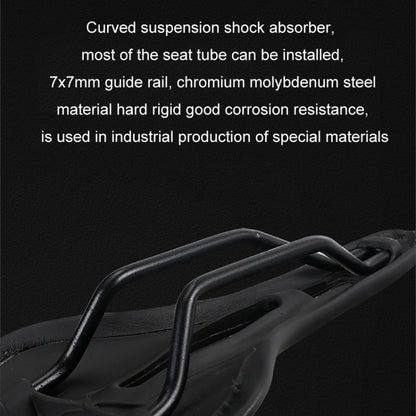 TOSEEK Mountain Bike Saddle Road Bicycle Seat Accessories, Color: Black by TOSEEK