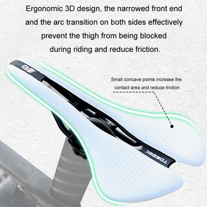 TOSEEK Mountain Bike Saddle Road Bicycle Seat Accessories, Color: Black by TOSEEK