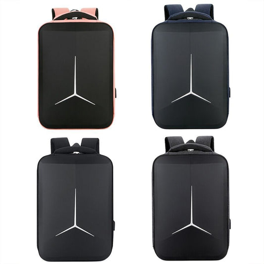 15 inch Multifunctional Waterproof Business Sports Laptop Backpack with USB Port(Black) by buy2fix