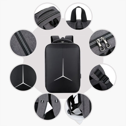 15 inch Multifunctional Waterproof Business Sports Laptop Backpack with USB Port(Dark Gray) by buy2fix