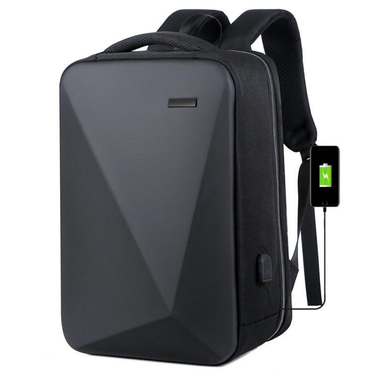 16 inch Large Capacity Password Lock Anti-Theft Laptop Backpack With USB Port(Black) by buy2fix