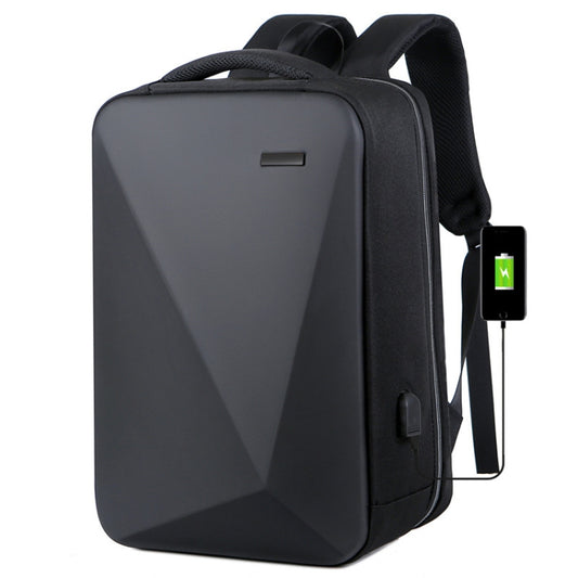 16 inch Large Capacity Password Lock Anti-Theft Laptop Backpack With USB Port(Black) by buy2fix