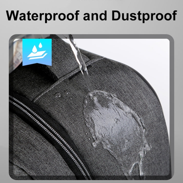 16 inch Large Capacity Password Lock Anti-Theft Laptop Backpack With USB Port(Black) by buy2fix