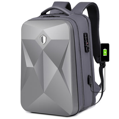 17 inch Password Lock Large Capacity Waterproof Laptop Backpack with USB Port(Dark Gray) by buy2fix