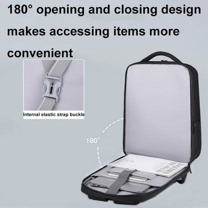 17 inch Password Lock Large Capacity Waterproof Laptop Backpack with USB Port(Dark Gray) by buy2fix