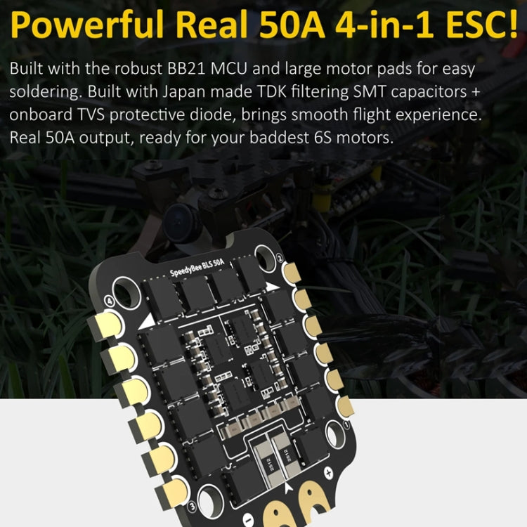 SpeedyBee BLS 50A 4-in-1 ESC 3-6S Lipo Barometer For RC Drone - Flight Controller by buy2fix | Online Shopping UK | buy2fix