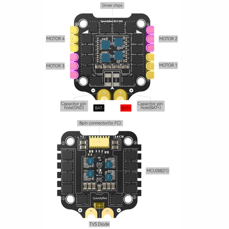 SpeedyBee BLS 50A 4-in-1 ESC 3-6S Lipo Barometer For RC Drone - Flight Controller by buy2fix | Online Shopping UK | buy2fix
