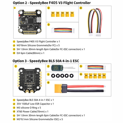 SpeedyBee BLS 50A 4-in-1 ESC 3-6S Lipo Barometer For RC Drone - Flight Controller by buy2fix | Online Shopping UK | buy2fix