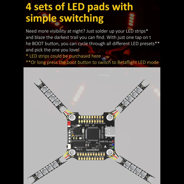 SpeedyBee BLS 50A 4-in-1 ESC 3-6S Lipo Barometer For RC Drone - Flight Controller by buy2fix | Online Shopping UK | buy2fix