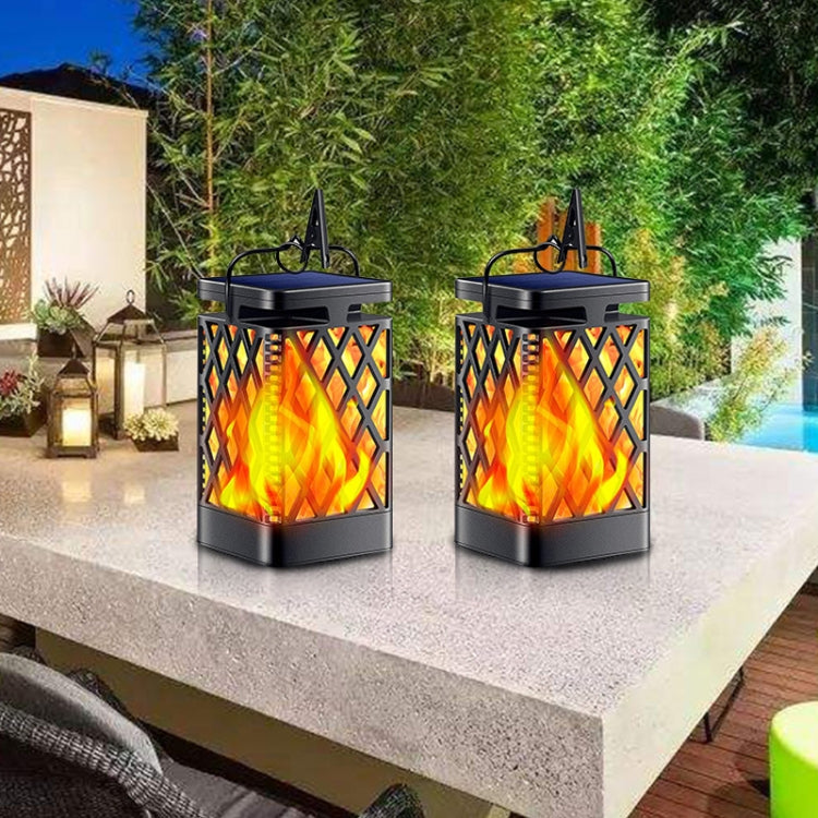 Skeleton Diamond Simulation Flame Lights Outdoor Solar LED Garden Light, Power: 0.6W by buy2fix