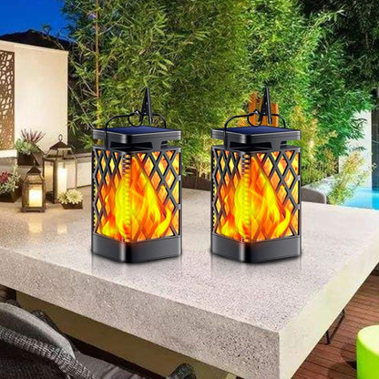 Skeleton Diamond Simulation Flame Lights Outdoor Solar LED Garden Light, Power: 0.6W by buy2fix