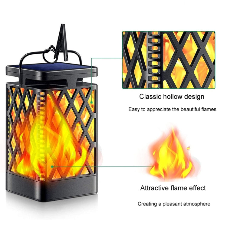 Skeleton Diamond Simulation Flame Lights Outdoor Solar LED Garden Light, Power: 0.6W by buy2fix