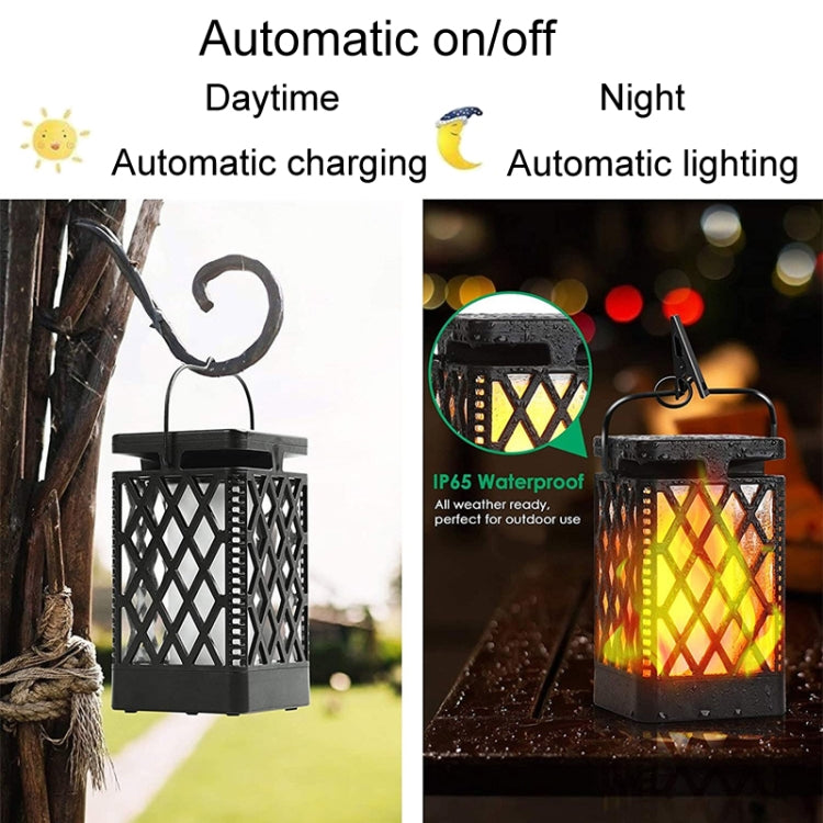 Skeleton Diamond Simulation Flame Lights Outdoor Solar LED Garden Light, Power: 0.6W by buy2fix