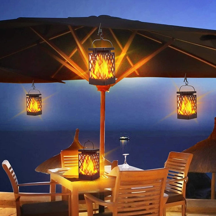 Skeleton Diamond Simulation Flame Lights Outdoor Solar LED Garden Light, Power: 0.6W by buy2fix