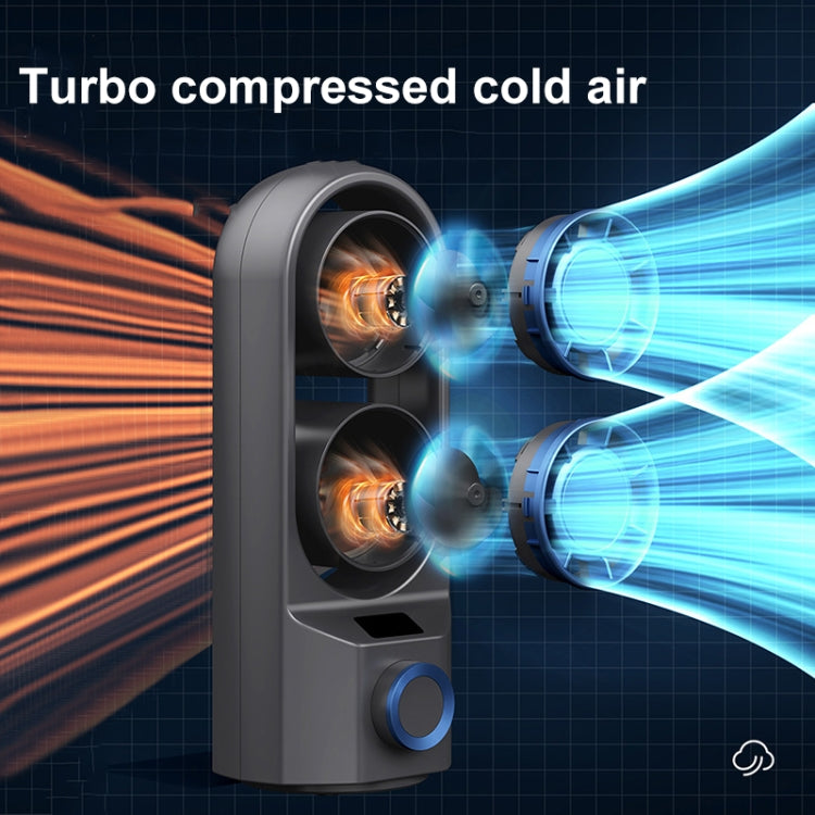 Intelligent Digital Display 100-Speed Stepless Speed Desktop Shaking Head Tower Fan(Dark Gray) by buy2fix