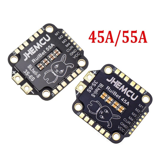 JHEMCU RuiBet  55A  4 In 1 Brushless ESC 3-6S 30.5X30.5 M4 BLHELI_S Dshot600 ESC for RC FPV - Motor & Speed Controller by JHEMCU | Online Shopping UK | buy2fix