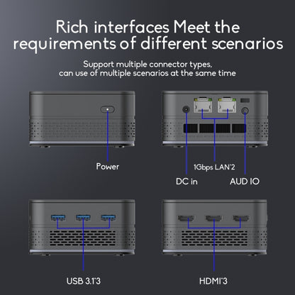 T9 Plus N100 DDR5 16G+1TB EU Plug 12th Alder Lake Dual Gigabit LAN+3 HDMI 4K HD Pocket Mini PC by buy2fix