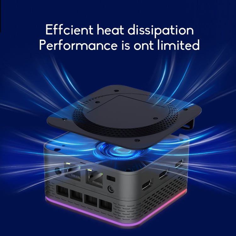 T9 Plus N100 DDR5 8G+256G UK Plug 12th Alder Lake Dual Gigabit LAN+3 HDMI 4K HD Pocket Mini PC by buy2fix