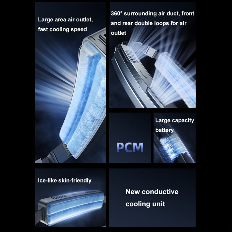 Ice Belt Outdoor Sports Cooling Fan Portable Mini Waist Fan(Silver Gray) by buy2fix