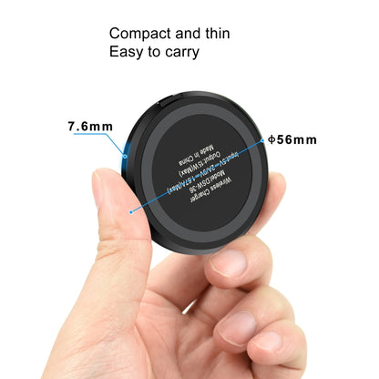 DSW-36B Mobile Phone Wireless Charger Mini 15W Fast Charging Type-C Round QI by buy2fix