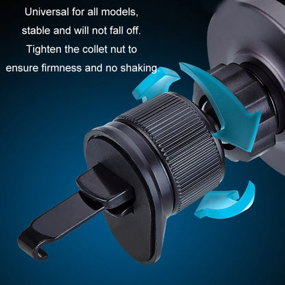 Magsafe 15W Magnetic Colorful Light Wireless Charging Mobile Phone Holder, Color: A9 Air Outlet Dark Gray by buy2fix